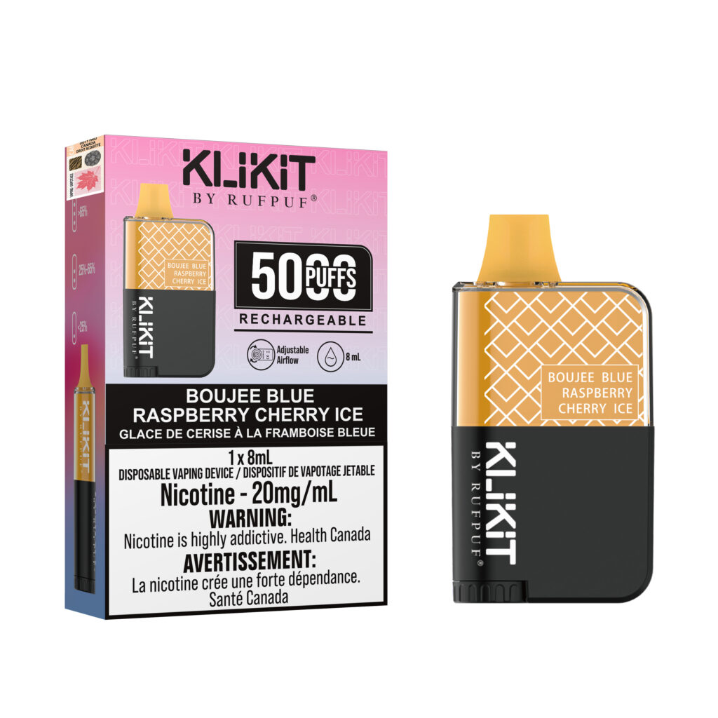 Boujee Blue Raspberry Cherry Ice Rufpuf Klikit Full Kit 5000 (20mg/ML) <b style="color:red">(Excise tax)</b>