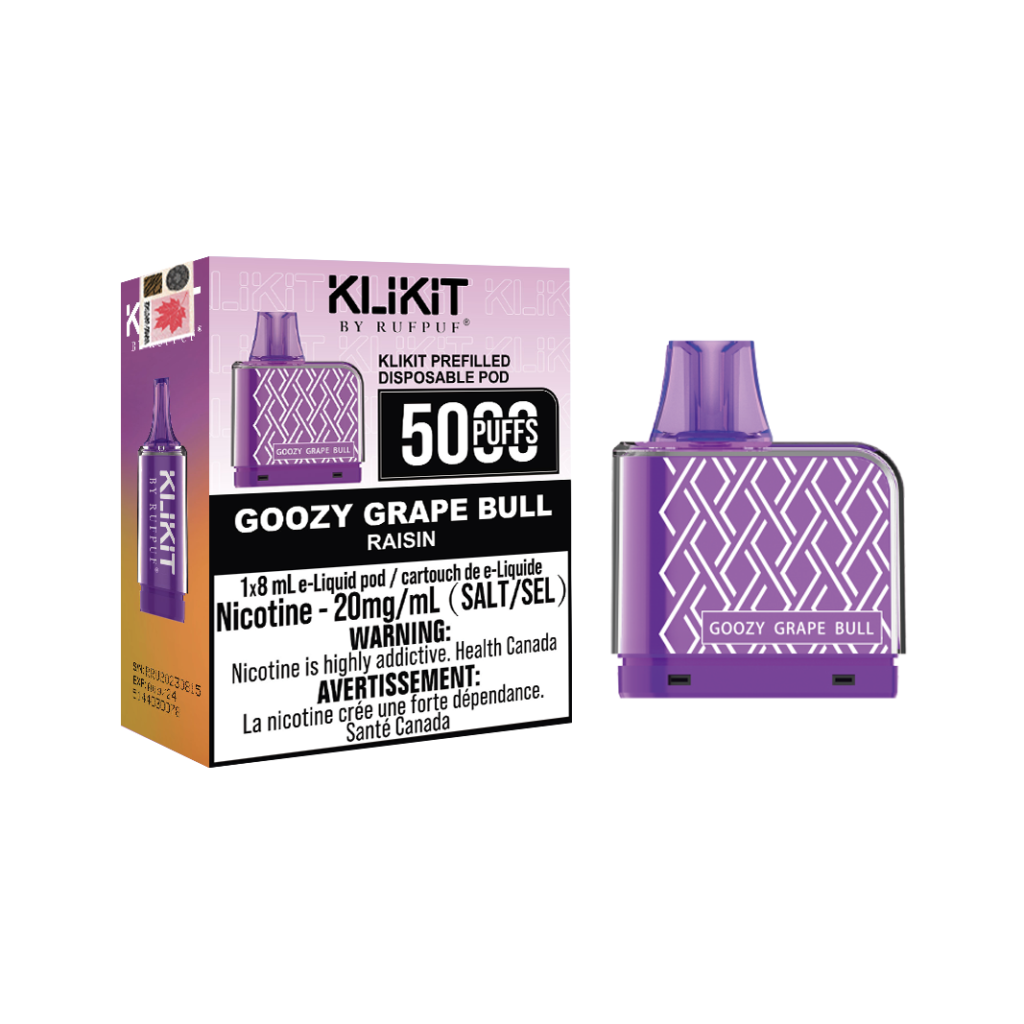 Goozy Grape Bull Rufpuf Klikit Pod 5000 (20mg/ML ) <b style="color:red">(Excise tax)</b>