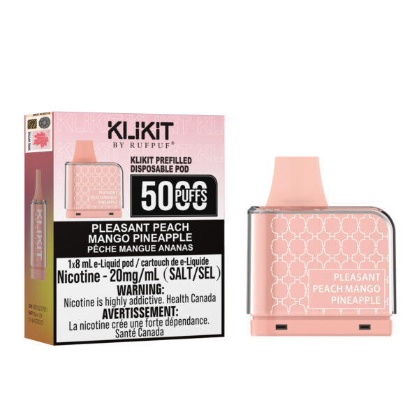 Pleasant Peach Mango Pineapple Rufpuf Klikit Pod 5000 (20mg/ML) <b style="color:red">(Excise tax)</b>