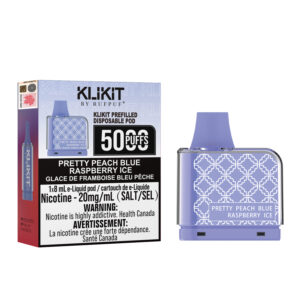 Pretty Peach blue Raspberry Ice Rufpuf Klikit Pod 5000 (20mg/ML ) <b style="color:red">(Excise tax)</b>