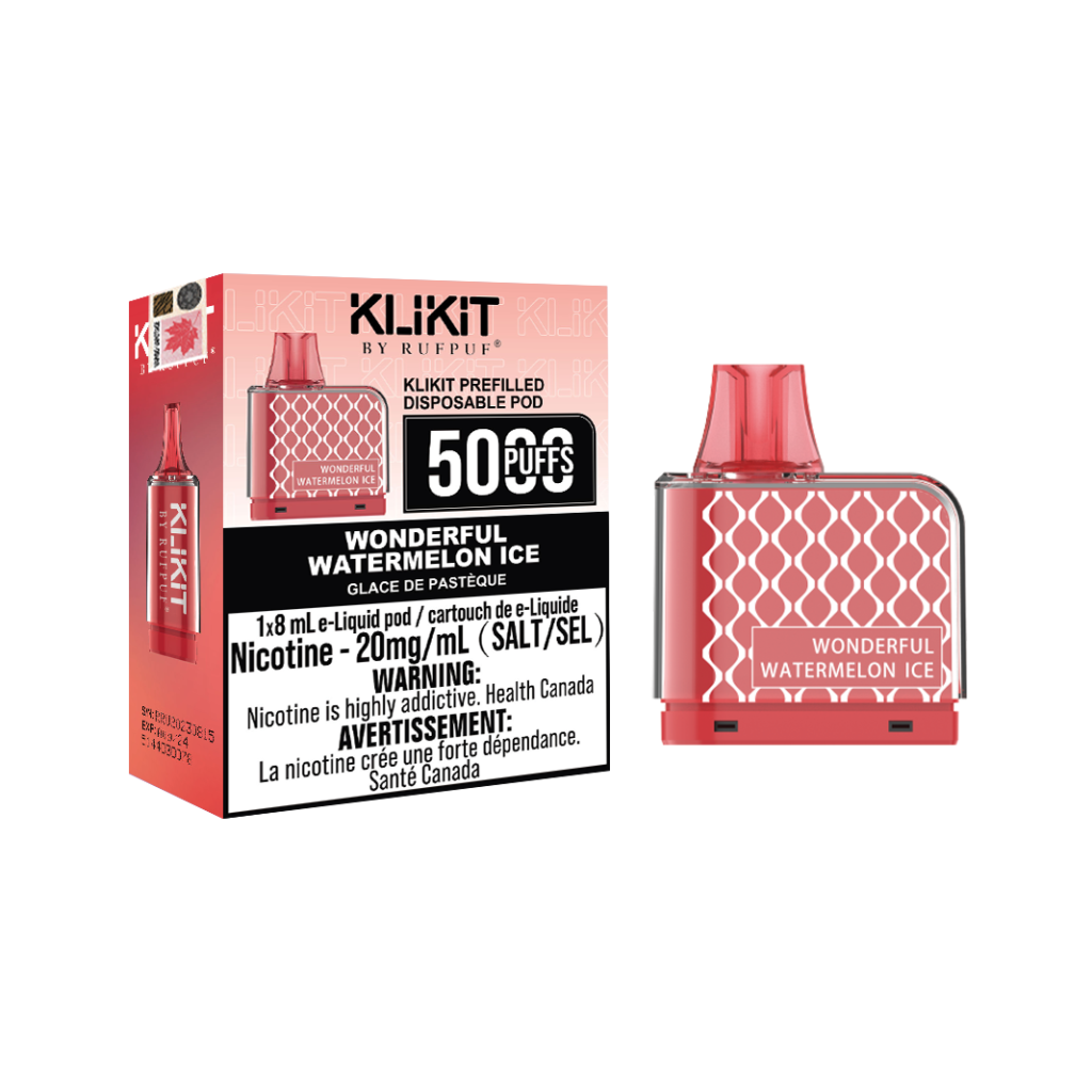Wonderful Watermelon Ice Rufpuf Klikit Pod 5000 (20mg/ML ) <b style="color:red">(Excise tax)</b>