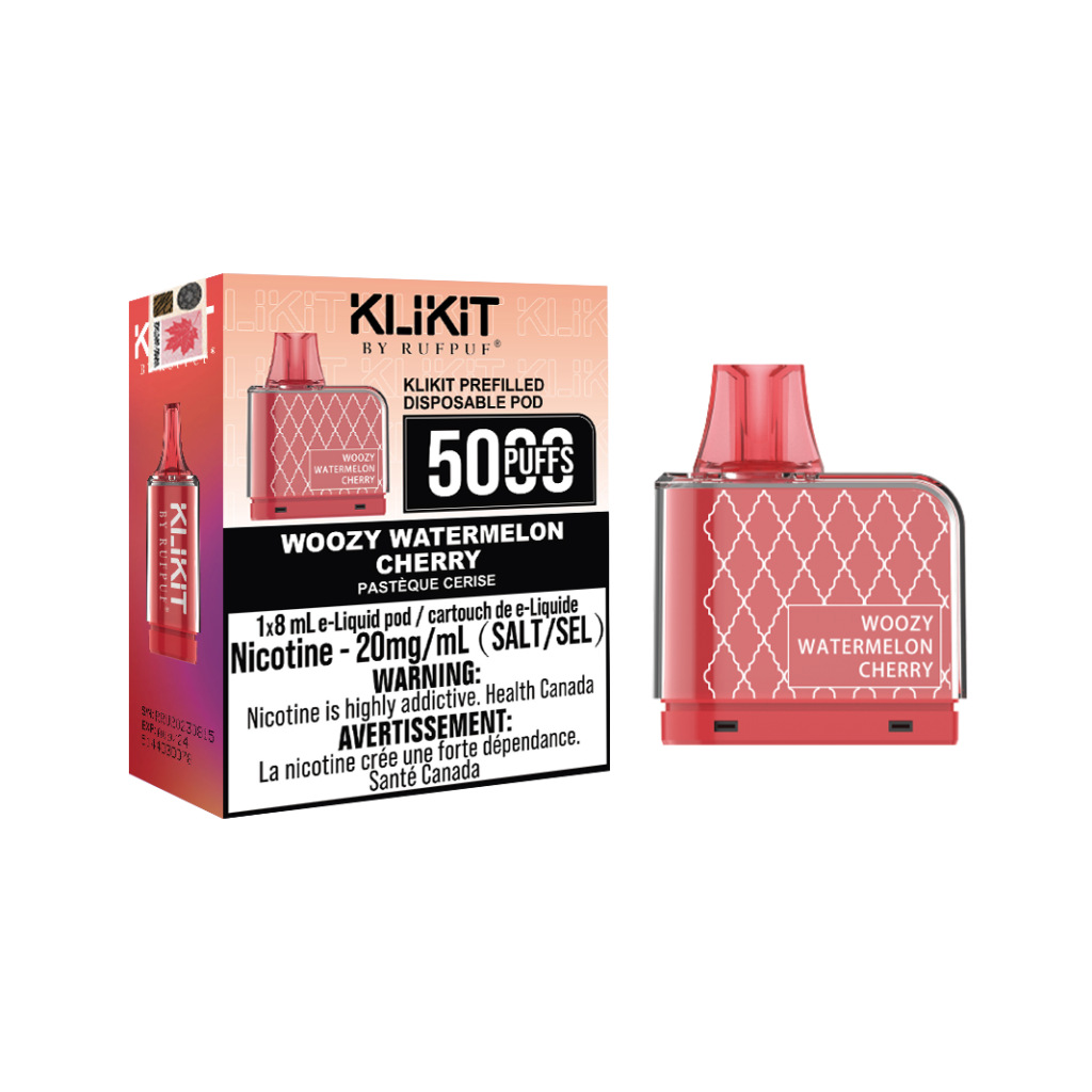 Woozy Watermelon Cherry Rufpuf Klikit Pod 5000 (20mg/ML ) <b style="color:red">(Excise tax)</b>