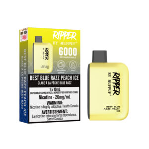 Best Blue Razz Peach Ice Rufpuf Ripper 6000 (20mg) <b style="color:red">(Excise tax)</b>