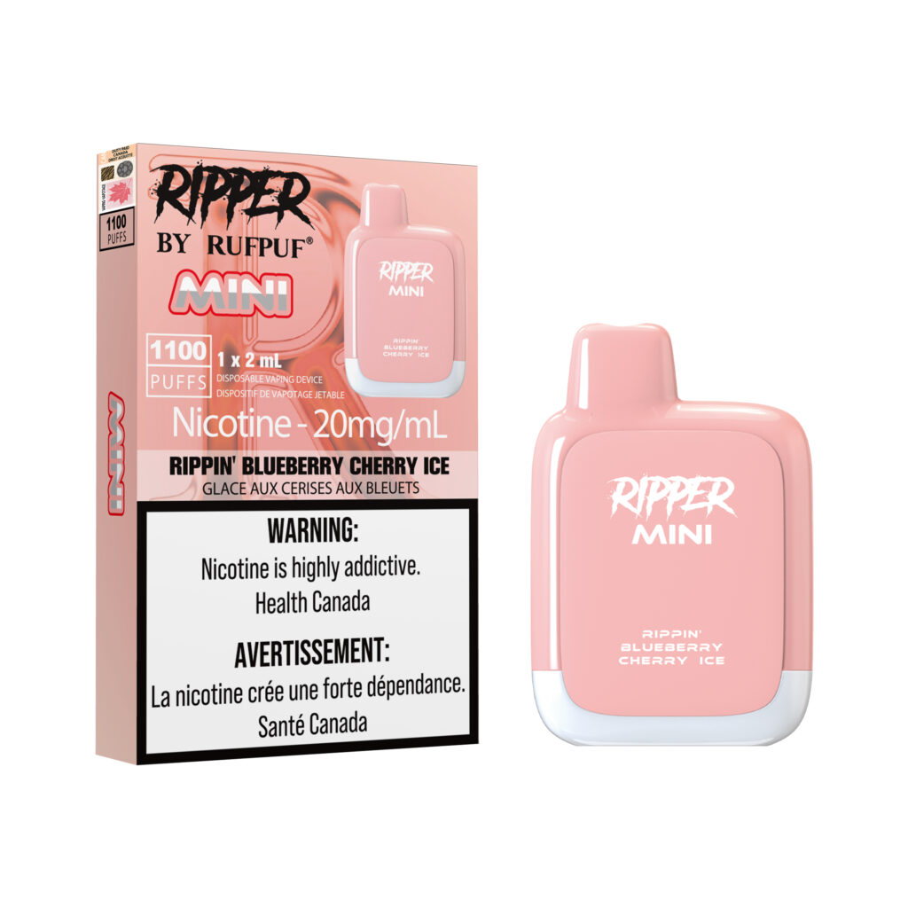 Rippin' Blueberry Cherry Ice Rufpuf 1100 Puffs (20mg/ML) <b style="color:red">(Excise Tax)</b>