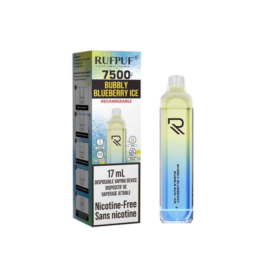 Bubbly Blueberry ice (0mg/ML) 7500 Puffs<b style="color:red">(Excise Tax Included)</b>