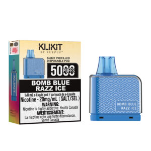 Bomb Blue Razz Ice Rufpuf Klikit Pod 5000 (20mg/ML ) <b style="color:red">(Excise tax)</b>