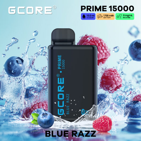 Blue Razz 0mg/ml Prime 15000 Puffs <b Style="color:red">(Tax Incl.)</b>