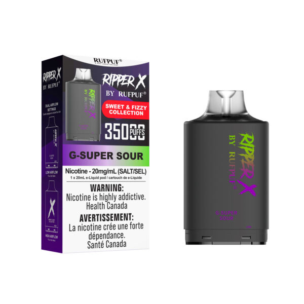 G-Super Sour Ripper X 35K (20mg/ML) (Pod Only) <b style="color: RED">(Tax Incl.)</b>
