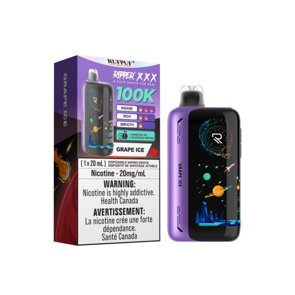 Grape Ice 100K Ripper XXX (20mg/ML) <b style="color: red">(Tax Incl.)</b>