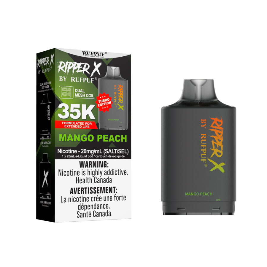 Mango Peach Ripper X 35K (20mg/ML) (Pod Only) <b style="color: RED">(Tax Incl.)</b>