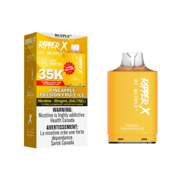 Pineapple Passion Fruit Ice Ripper X 35K (20mg/ML) (Pod Only) <b style="color: RED">(Tax Incl.)</b>