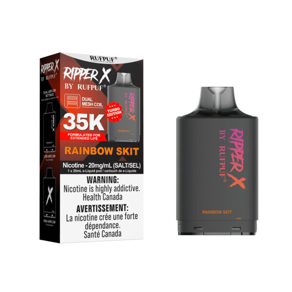 Rainbow Skit Ripper X 35K (20mg/ML) (Pod Only) <b style="color: RED">(Tax Incl.)</b>