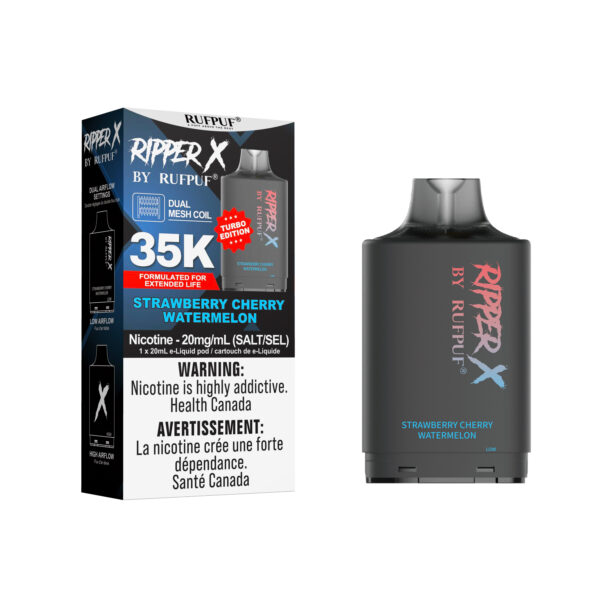 Strawberry Cherry Watermelon Ripper X 35K (20mg/ML) (Pod Only) <b style="color: RED">(Tax Incl.)</b>