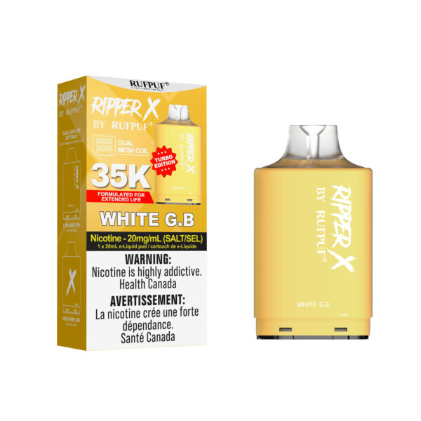 White G.B Ripper X 35K (20mg/ML) (Pod Only) <b style="color: RED">(Tax Incl.)</b>