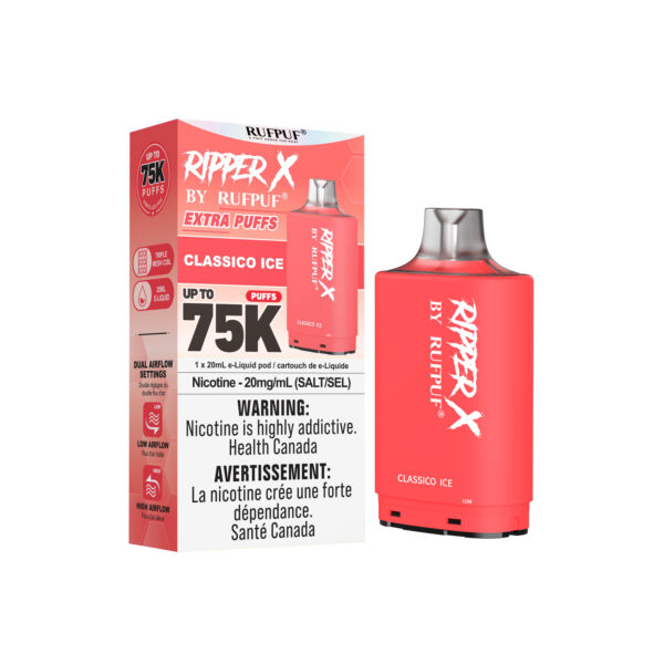 Classico Ice RIPPER X 75K (Pod Only) <b Style="color:red">(Tax Incl.)</b>