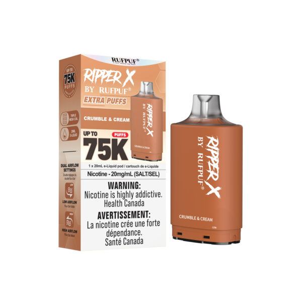 Crumble & Cream RIPPER X 75K (Pod Only) <b Style="color:red">(Tax Incl.)</b>