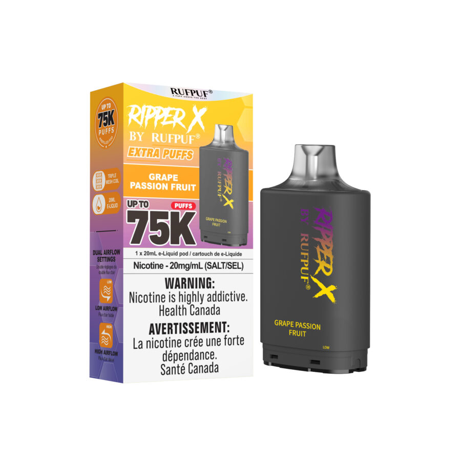 Grape Passion Fruit RIPPER X 75K (Pod Only) <b Style="color:red">(Tax Incl.)</b>