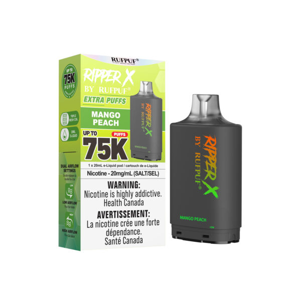 Mango Peach RIPPER X 75K (Pod Only) <b Style="color:red">(Tax Incl.)</b>