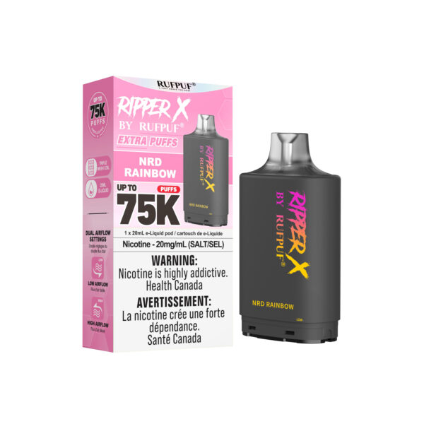 NRD Rainbow RIPPER X 75K (Pod Only) <b Style="color:red">(Tax Incl.)</b>