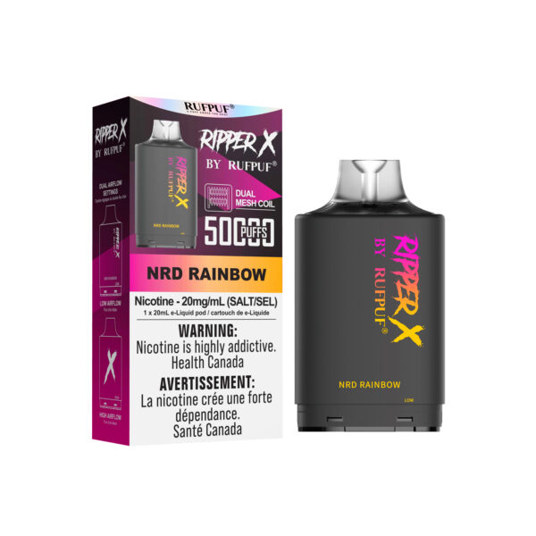 NRD Rainbow RIPPER X 50K (Pod Only) <b Style="color:red">(Tax Incl.)</b>