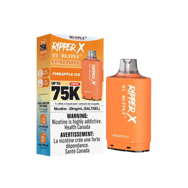 Pineapple Ice RIPPER X 75K (Pod Only) <b Style="color:red">(Tax Incl.)</b>