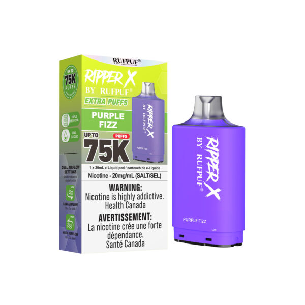 Purple Fizz RIPPER X 75K (Pod Only) <b Style="color:red">(Tax Incl.)</b>