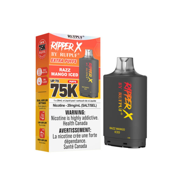 Razz Mango Iced RIPPER X 75K (Pod Only) <b Style="color:red">(Tax Incl.)</b>
