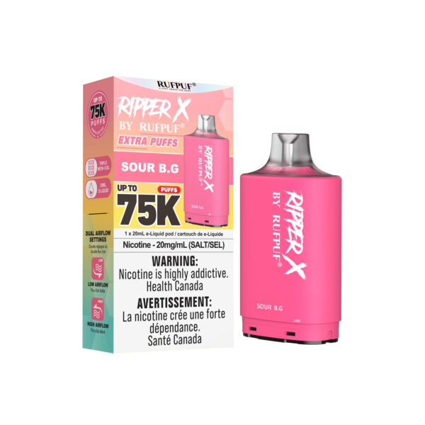 Sour B.G RIPPER X 75K (Pod Only) <b Style="color:red">(Tax Incl.)</b>