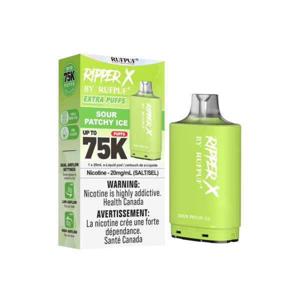 Sour Patchy Ice RIPPER X 75K (Pod Only) <b Style="color:red">(Tax Incl.)</b>