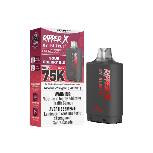 Sour Cherry B.G RIPPER X 75K (Pod Only) <b Style="color:red">(Tax Incl.)</b>