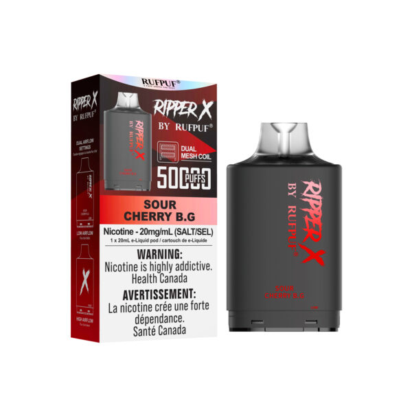 Sour Cherry B.G RIPPER X 50K (Pod Only) <b Style="color:red">(Tax Incl.)</b>