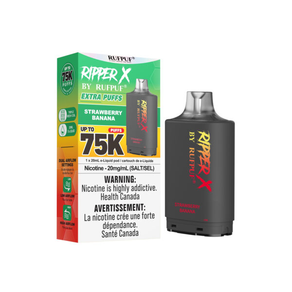 Strawberry Banana RIPPER X 75K (Pod Only) <b Style="color:red">(Tax Incl.)</b>