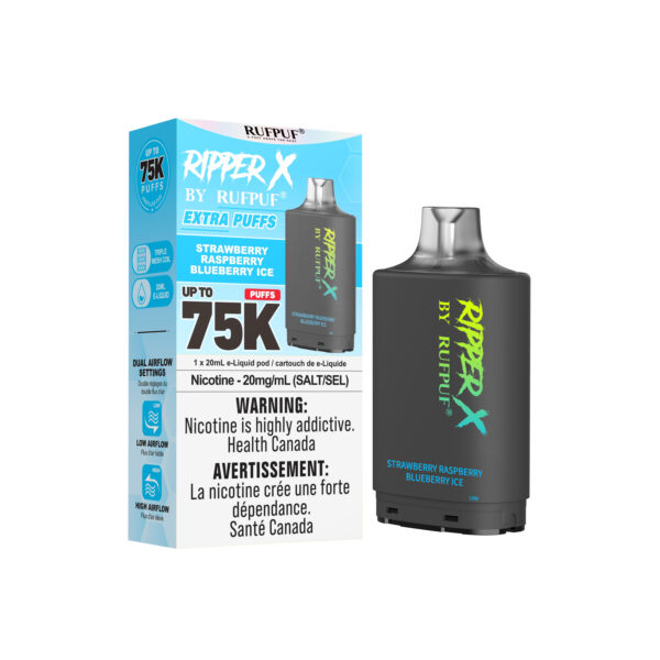 Strawberry Raspberry Blueberry RIPPER X 75K (Pod Only) <b Style="color:red">(Tax Incl.)</b>