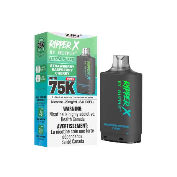 Strawberry Raspberry Cherry RIPPER X 75K (Pod Only) <b Style="color:red">(Tax Incl.)</b>