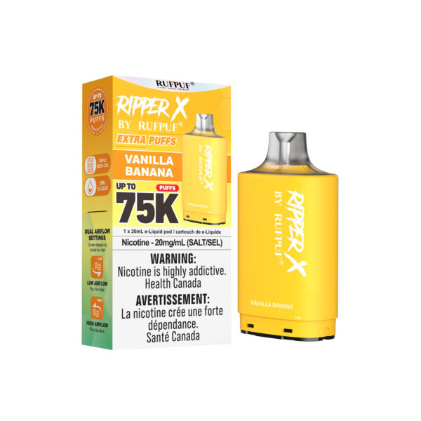 Vanilla Banana RIPPER X 75K (Pod Only) <b Style="color:red">(Tax Incl.)</b>
