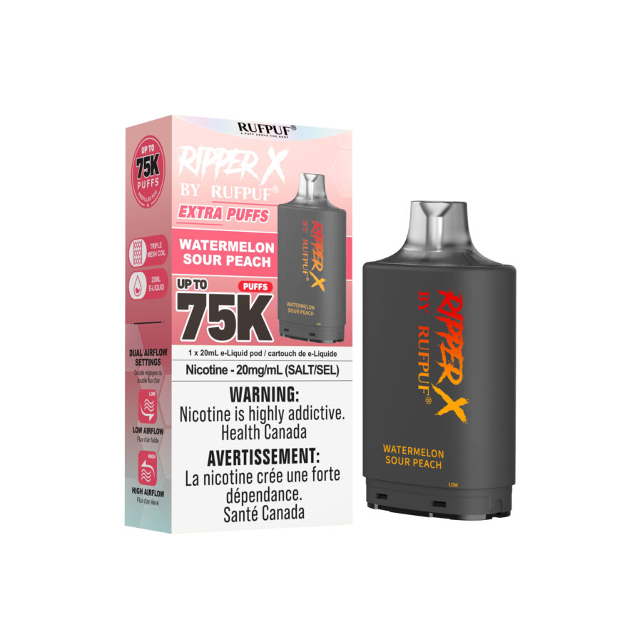 Watermelon Sour Peach RIPPER X 75K (Pod Only) <b Style="color:red">(Tax Incl.)</b>