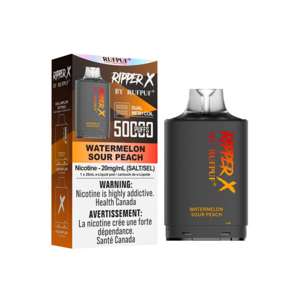 Watermelon Sour Peach RIPPER X 50K (Pod Only) <b Style="color:red">(Tax Incl.)</b>