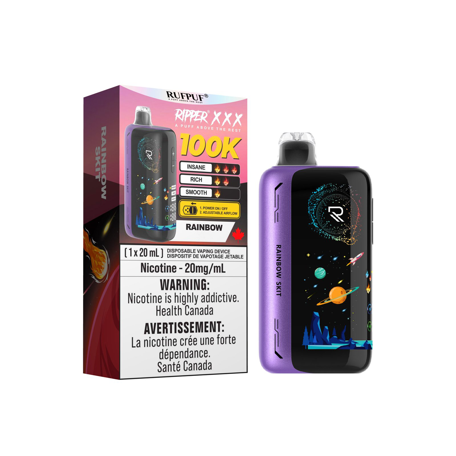 Rainbow 100K Ripper XXX (20mg/ML) <b style="color: red">(Tax Incl.)</b>