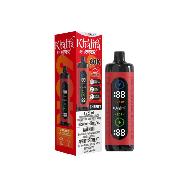 CHERRY(5MG) KHALIFA BAR 60K <b Style="color:red">(Tax Incl.)</b>
