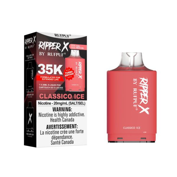 Classico Ice Ripper X 35K (20mg/ML) (Pod Only) <b style="color: RED">(Tax Incl.)</b>
