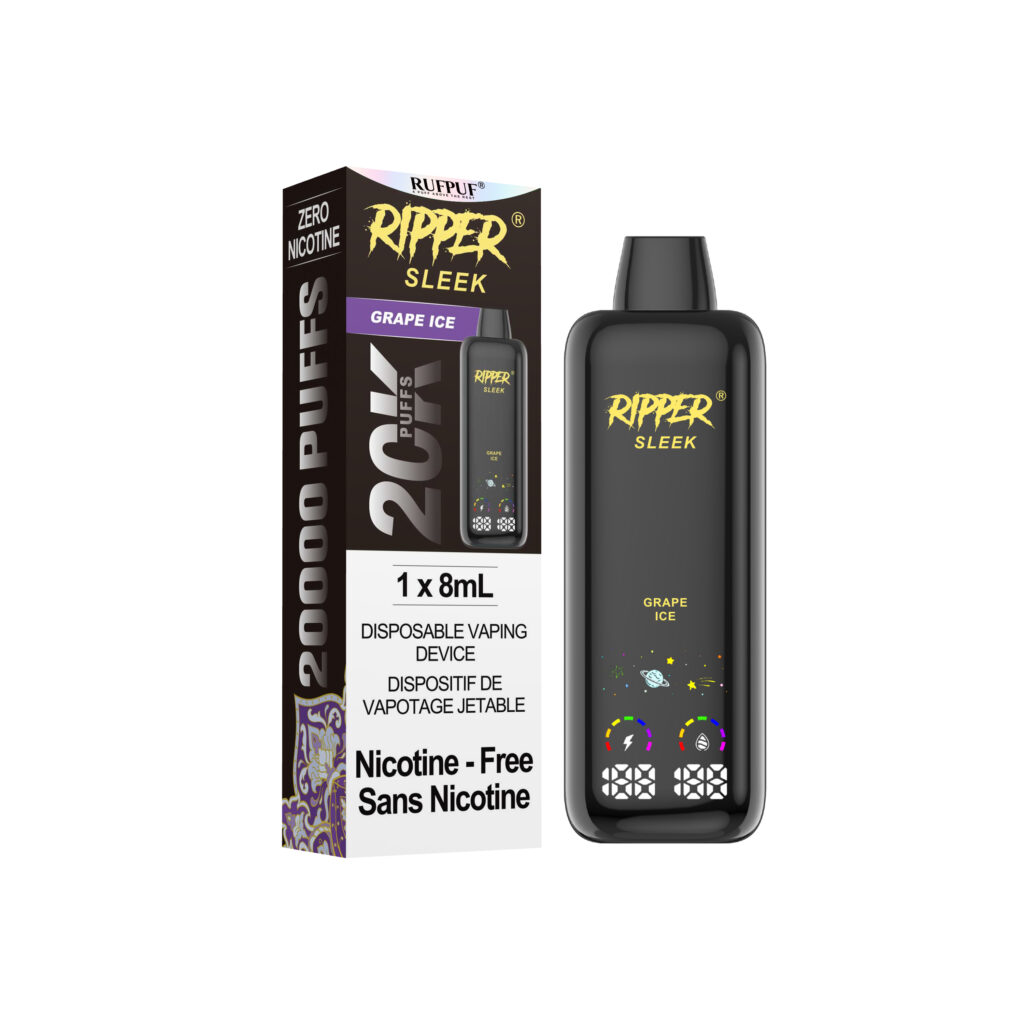 Grape Ice (8ml) Ripper Sleek Zero Nic 20K <b Style="color:red">(Tax Incl.)</b>