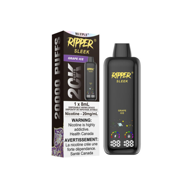Grape Ice (8ml) (20mg/ml) Ripper Sleek 20K <b Style="color:red">(Tax Incl.)</b>