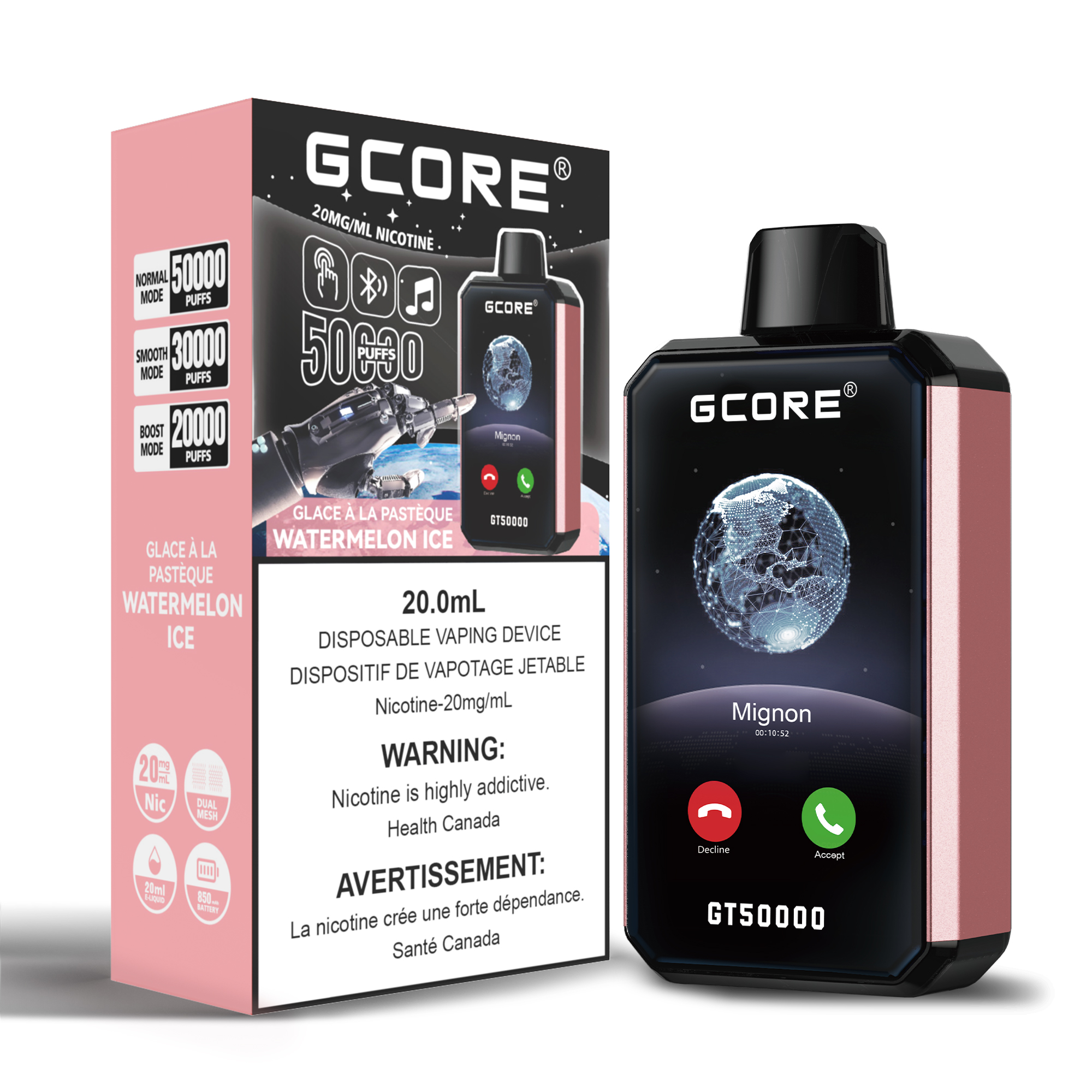WATERMELON ICE GT 50K (20mg/ML) <b style="color:red">(Tax Incl.)</b>