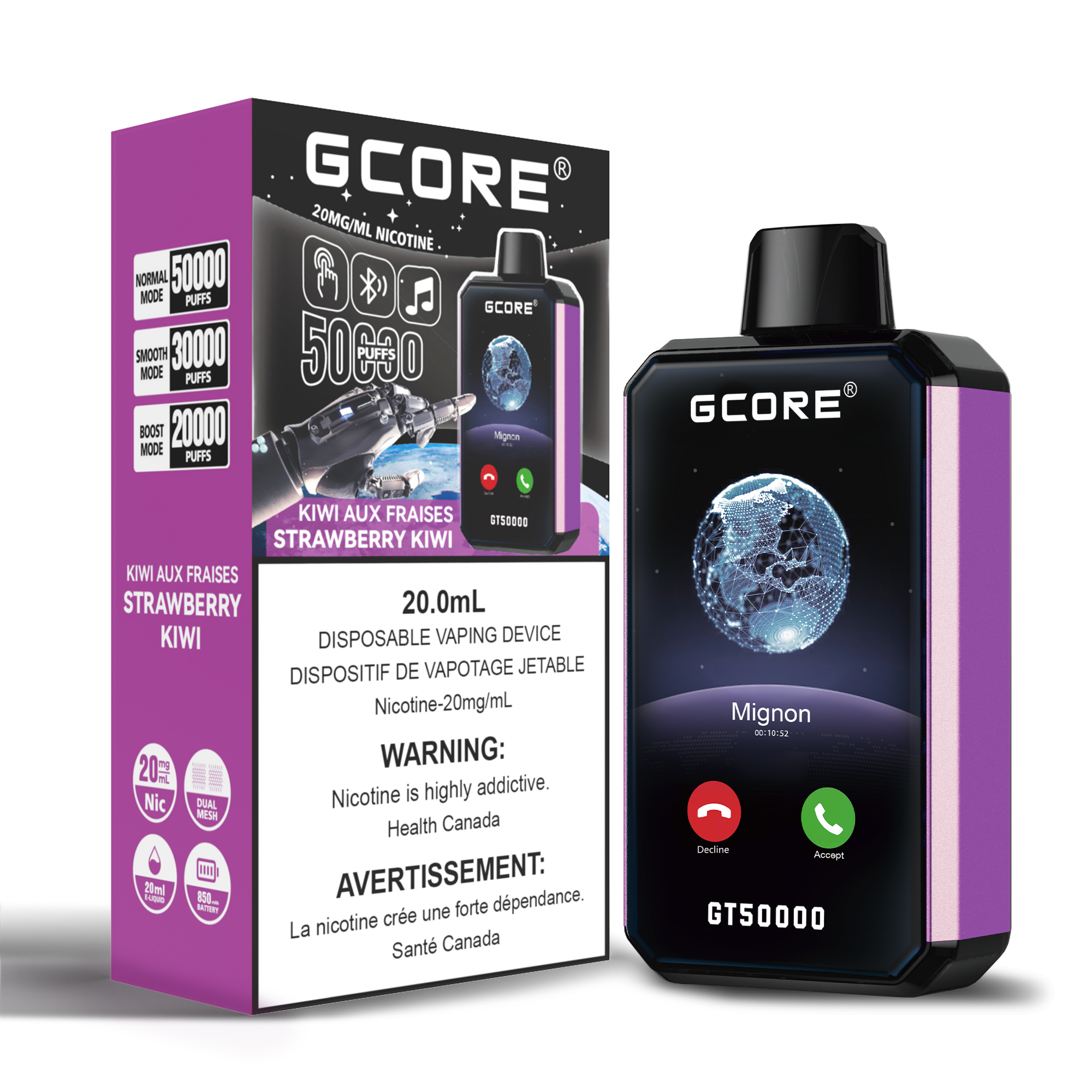 STRAWBERRY KIWI GT 50K (20mg/ML) <b style="color:red">(Tax Incl.)</b>