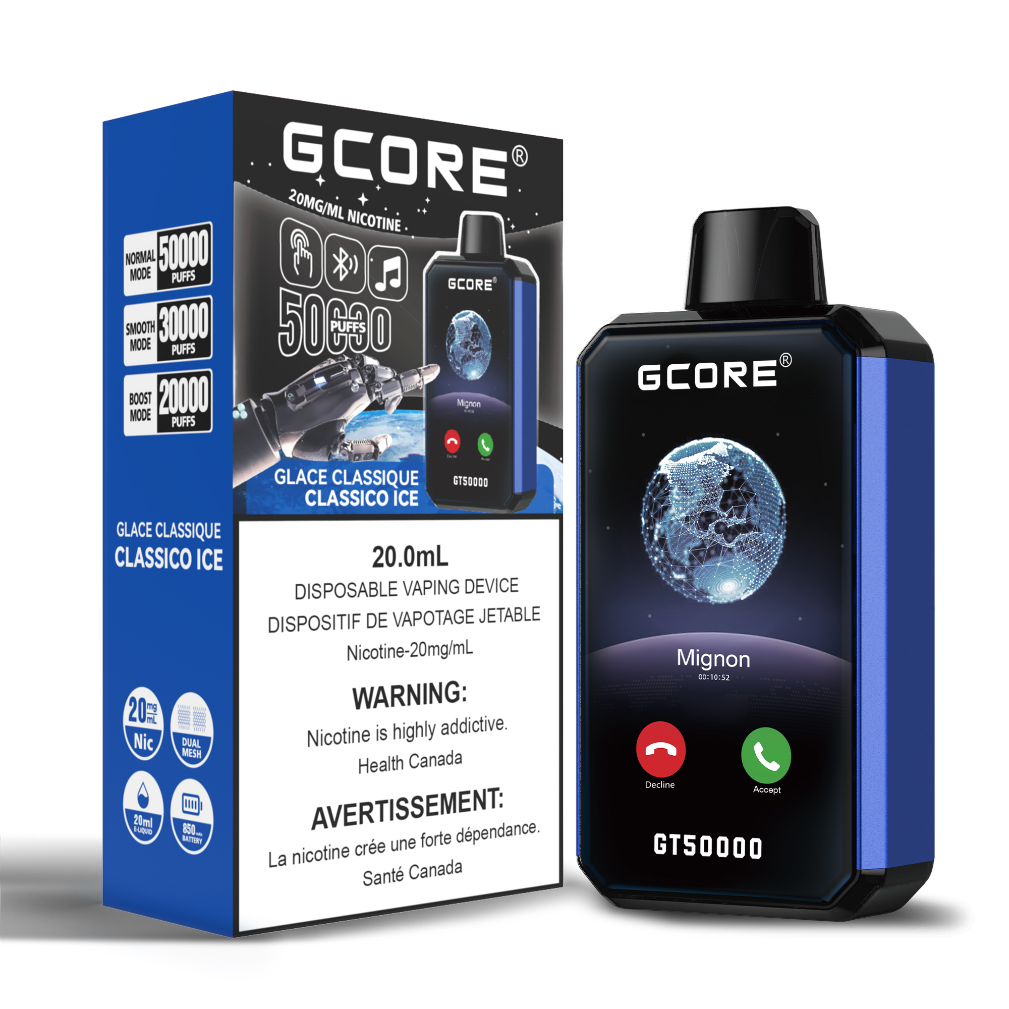 CLASSICO ICE GT 50K (20mg/ML) <b style="color:red">(Tax Incl.)</b>
