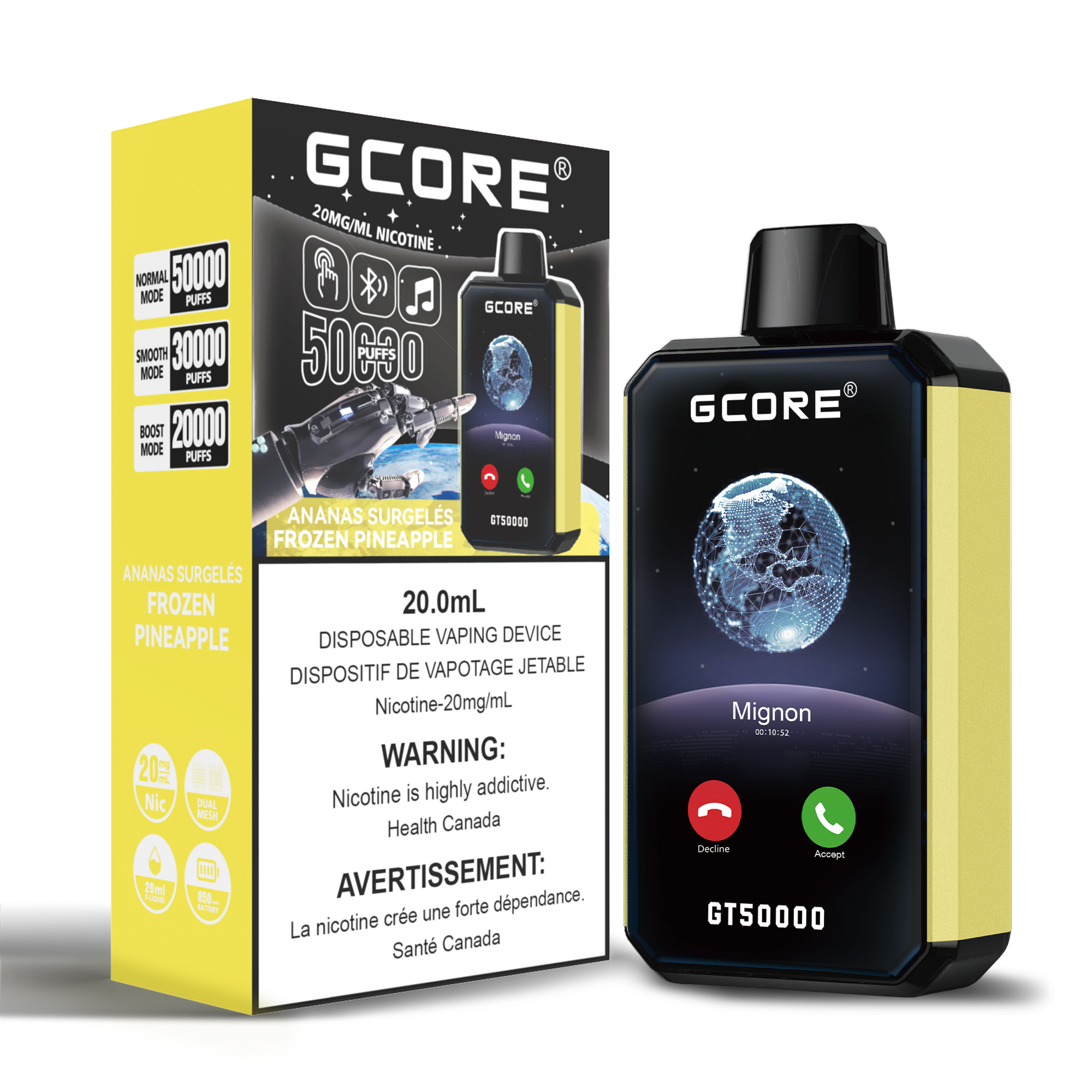 FROZEN PINEAPPLE GT 50K (20mg/ML) <b style="color:red">(Tax Incl.)</b>