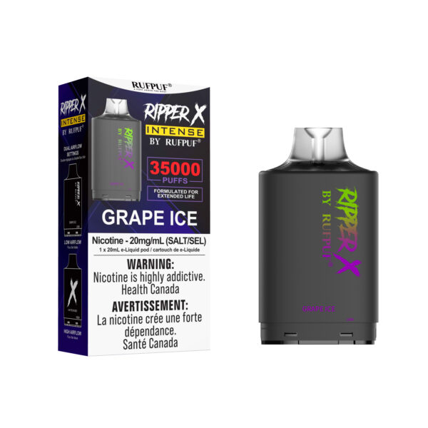 Grape Ice Ripper X Intense 35K (Pod Only) <b style="color: RED">(Tax Incl.)</b>