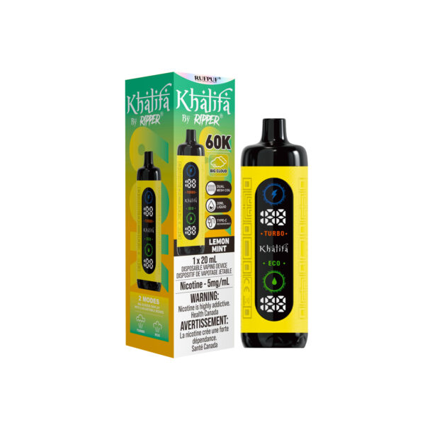 LEMON MINT (5MG) KHALIFA BAR 60K <b Style="color:red">(Tax Incl.)</b>