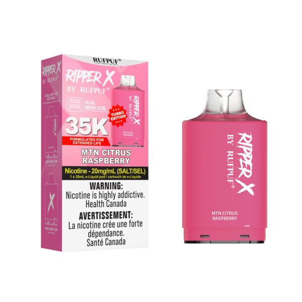 MTN Citrus Raspberry Ripper X 35K (20mg/ML) (Pod Only) <b style="color: RED">(Tax Incl.)</b>