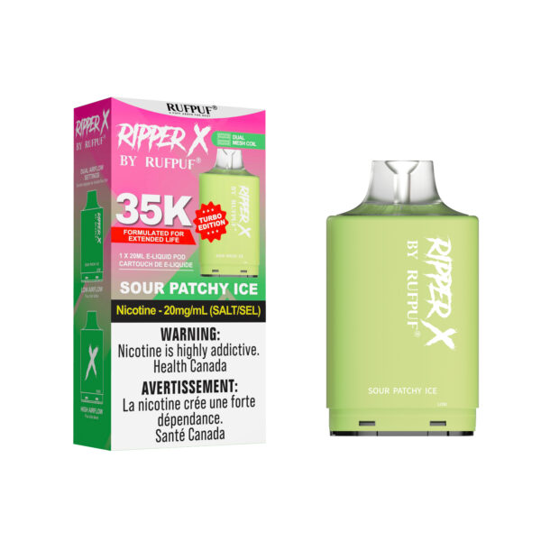Sour Patchy Ice Ripper X 35K (20mg/ML) (Pod Only) <b style="color: RED">(Tax Incl.)</b>